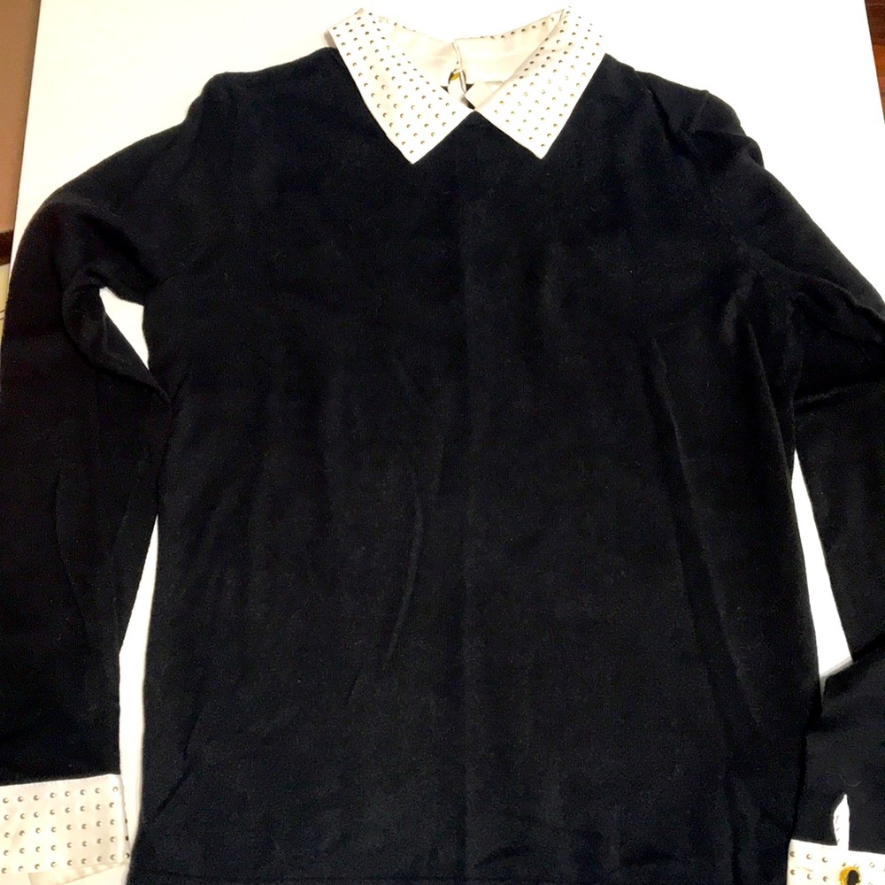 Collared Black Sweater